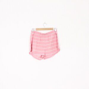 *Celestial Dreams Pink and White Stripe Cozy Shorts